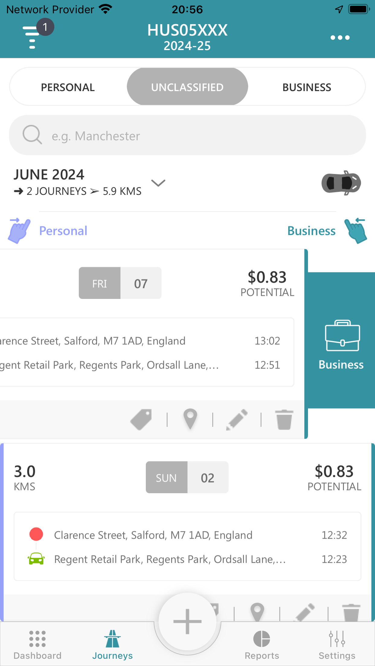 Mileage Logbook